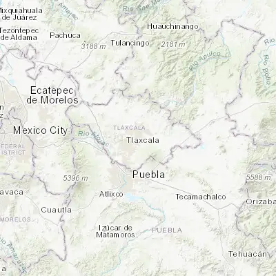 Map showing location of San Miguel Contla (19.361110, -98.132500)