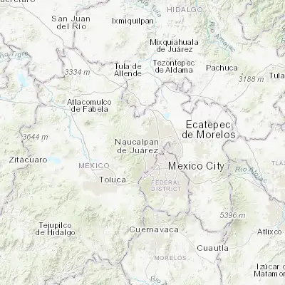 Map showing location of San Miguel Hila (19.593610, -99.325280)