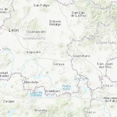 Map showing location of San Miguel Octopan (20.574280, -100.747800)