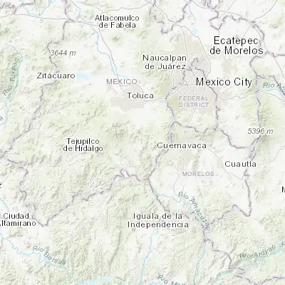 Map showing location of San Miguel Tecomatlán (18.978330, -99.528610)