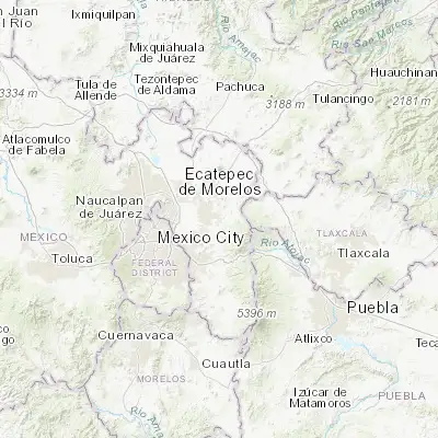 Map showing location of San Miguel Tlaixpan (19.509580, -98.810830)