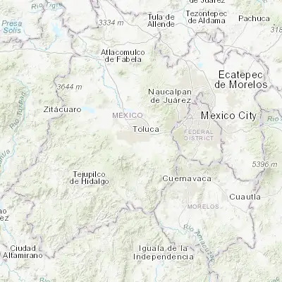 Map showing location of San Miguel Totocuitlapilco (19.228890, -99.594170)