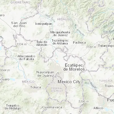 Map showing location of San Miguel (19.868520, -99.134480)
