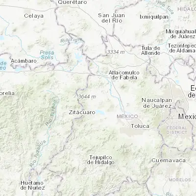Map showing location of San Nicolás Guadalupe (19.614120, -100.030800)