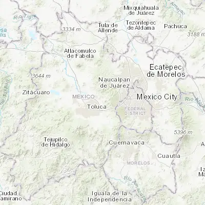 Map showing location of San Nicolás Peralta (19.359540, -99.485550)