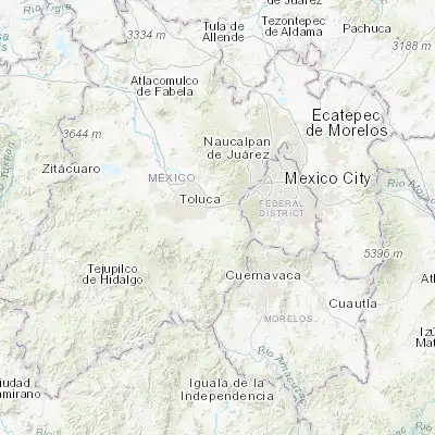 Map showing location of San Nicolás Tlazala (19.226230, -99.463720)