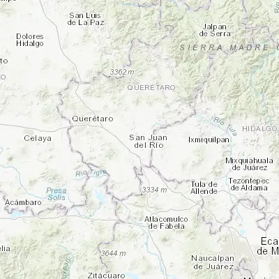 Map showing location of San Nicolás (20.476890, -99.937490)