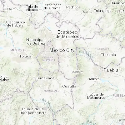 Map showing location of San Pablo Atlazalpan (19.217420, -98.907630)