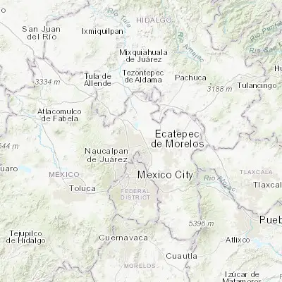 Map showing location of San Pablo de las Salinas (19.666580, -99.094770)