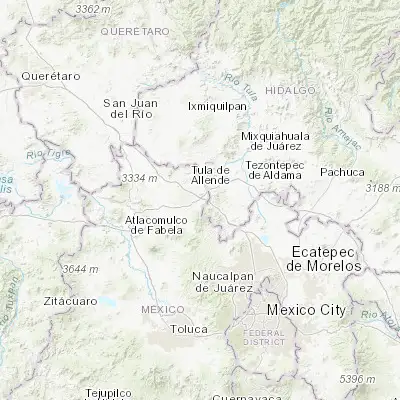 Map showing location of San Pablo Huantepec (19.982160, -99.491260)