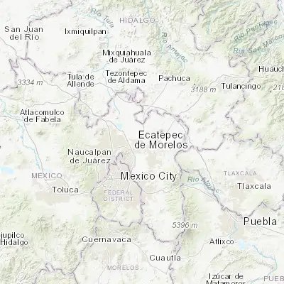 Map showing location of San Pablo Tecalco (19.673090, -98.958370)