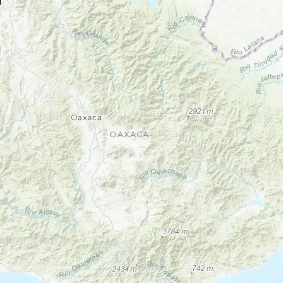 Map showing location of San Pablo Villa de Mitla (16.922830, -96.359900)