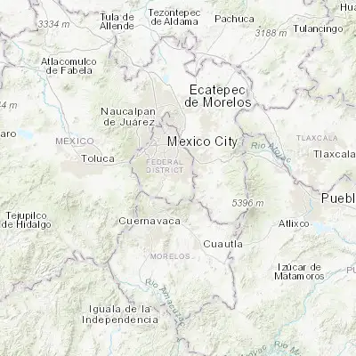 Map showing location of San Pedro Atocpan (19.201600, -99.049630)
