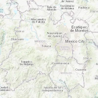Map showing location of San Pedro Chochula (19.263590, -99.485900)