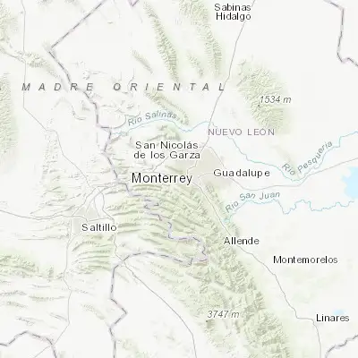 Map showing location of San Pedro Garza García (25.660400, -100.406510)
