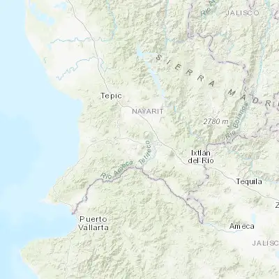 Map showing location of San Pedro Lagunillas (21.219200, -104.752280)