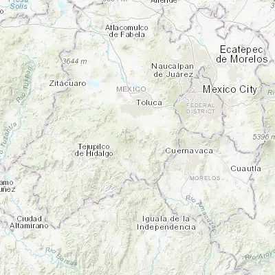 Map showing location of San Pedro Tlanixco (19.062590, -99.652370)