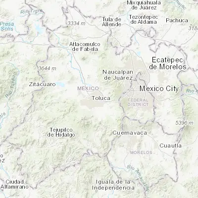 Map showing location of San Pedro Totoltepec (19.311080, -99.571970)