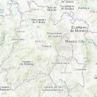 Map showing location of San Pedro Tultepec (19.265140, -99.509340)