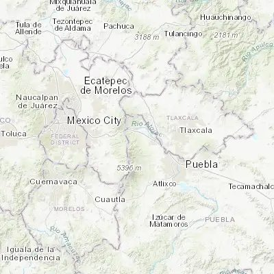Map showing location of San Rafael Ixtapalucan (19.291930, -98.558290)