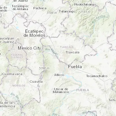Map showing location of San Rafael Tenanyecac (19.247860, -98.371210)