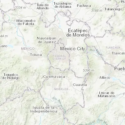 Map showing location of San Salvador Cuauhtenco (19.192760, -99.089830)