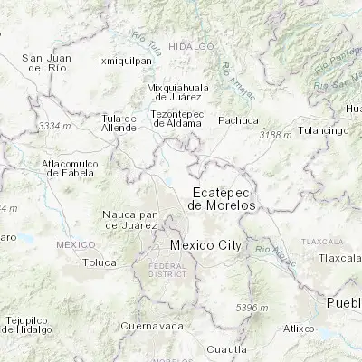 Map showing location of San Sebastián (19.784310, -99.055600)