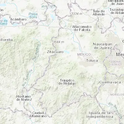 Map showing location of San Simón de la Laguna (19.292730, -100.080700)