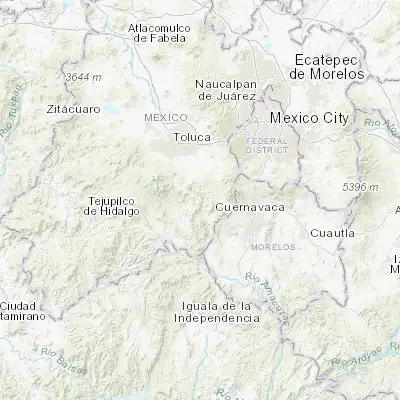 Map showing location of San Simón el Alto (18.996530, -99.503440)