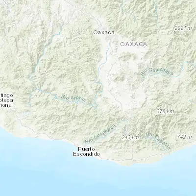 Map showing location of San Vicente Coatlán (16.388520, -96.843900)