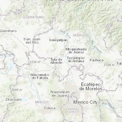 Map showing location of Santa Ana Ahuehuepan (20.122880, -99.344970)