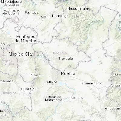 Map showing location of Santa Ana Chiautempan (19.306610, -98.187730)