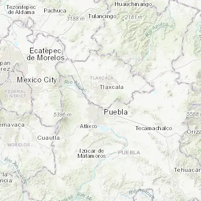 Map showing location of Santa Catarina Ayometla (19.198330, -98.213610)