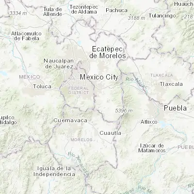 Map showing location of Santa Catarina Ayotzingo (19.209480, -98.929850)