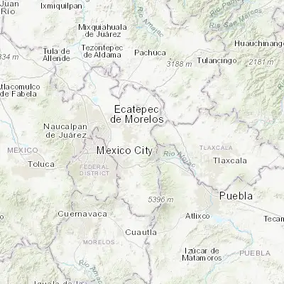 Map showing location of Santa Catarina del Monte (19.484040, -98.772390)