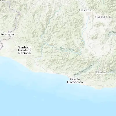 Map showing location of Santa Catarina Juquila (16.238190, -97.291610)