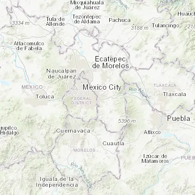 Map showing location of Santa Catarina Yecahuizotl (19.312050, -98.964610)