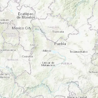 Map showing location of Santa Clara (18.976160, -98.301400)