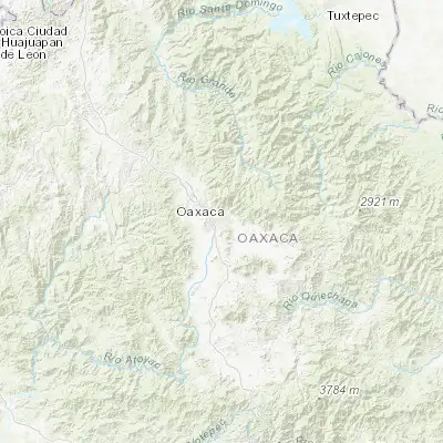 Map showing location of Santa Cruz Amilpas (17.058330, -96.683330)