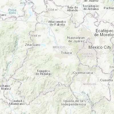 Map showing location of Santa Cruz Cuauhtenco (19.249070, -99.729390)