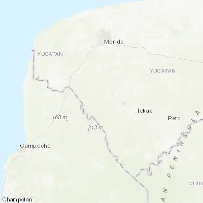 Map showing location of Santa Elena (20.328900, -89.643630)