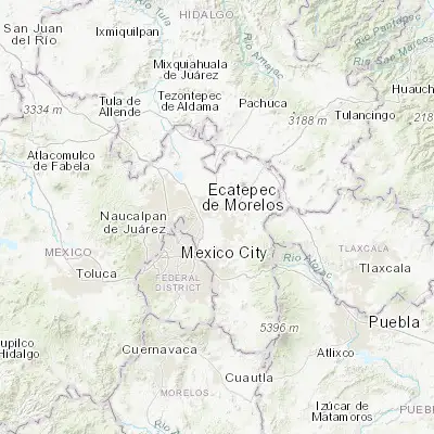 Map showing location of Santa Isabel Ixtapan (19.586550, -98.946670)