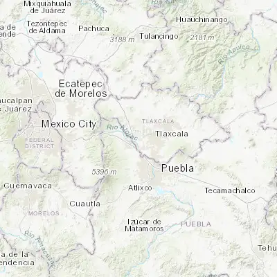 Map showing location of Santa Justina Ecatepec (19.310830, -98.355000)