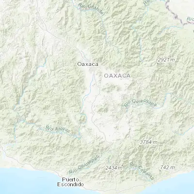 Map showing location of Santa Lucía Ocotlán (16.738340, -96.679620)