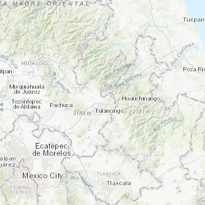 Map showing location of Santa María Asunción (20.155080, -98.270370)