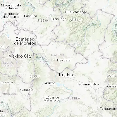 Map showing location of Santa María Atlihuetzian (19.376970, -98.177750)