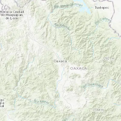 Map showing location of Santa María Atzompa (17.101650, -96.776860)