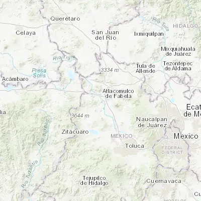 Map showing location of Santa María Citendejé (19.781900, -99.928630)