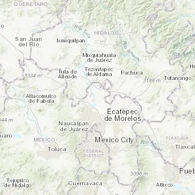 Map showing location of Santa María Cuevas (19.866110, -99.098750)