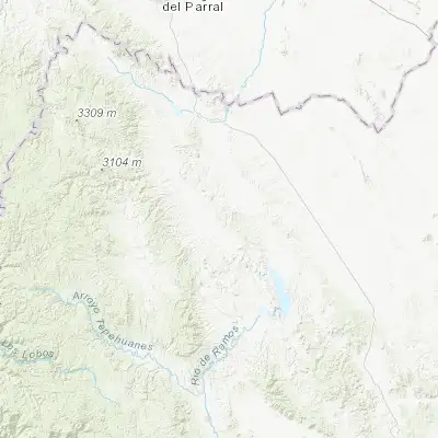 Map showing location of Santa María del Oro (25.949440, -105.364440)